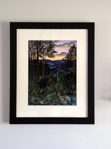 A second customer photograph of Smoky Mountain Twilight in their home.